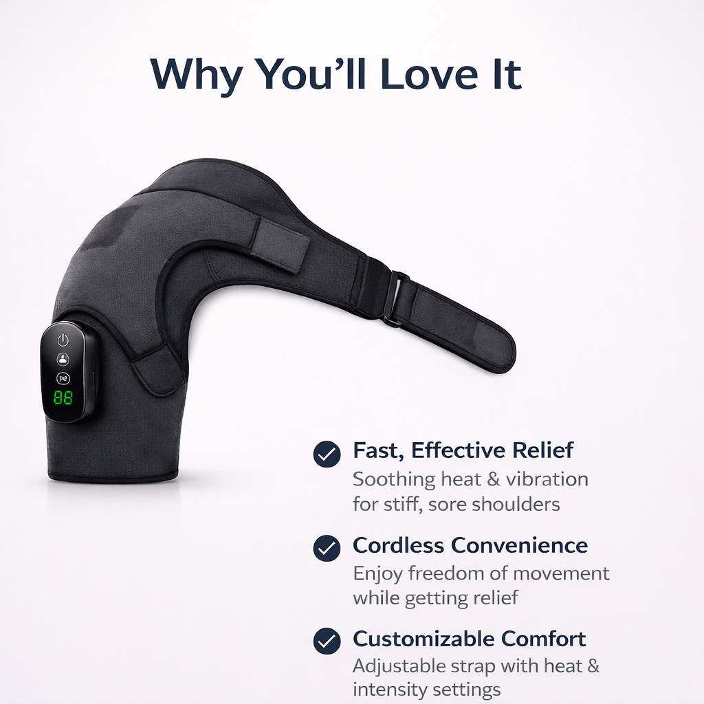 The Remivex Pro Shoulder Heating and Massager Pad