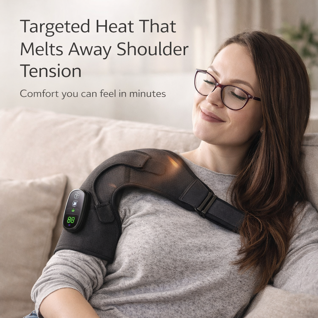 The Remivex Pro Shoulder Heating and Massager Pad