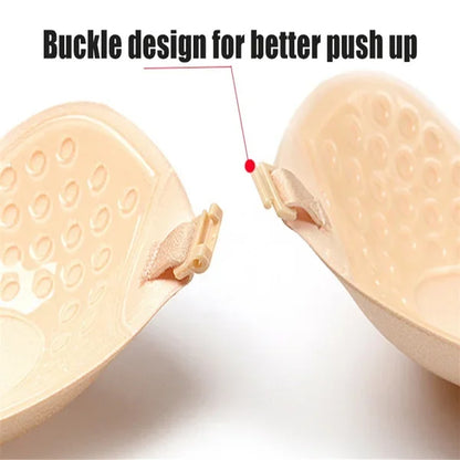 Invisible Strapless Adhesive Stick Bra Strapless Push Up Bras Women Lingerie Seamless Silicone Nipple Covers Bralette Underwear