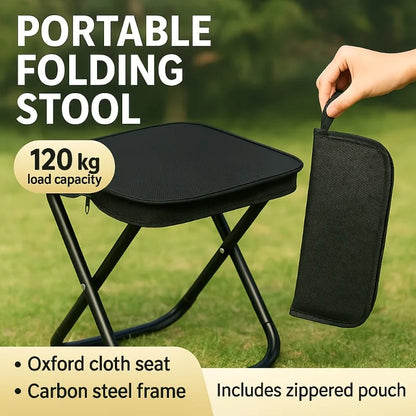 Lightweight Sturdy Frame Portable Heavy Duty Folding Camping Chair for Adults Outdoor Use Supports 440lb Capacity
