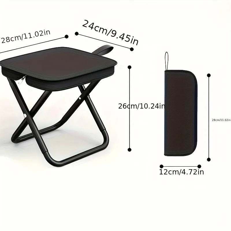 Lightweight Sturdy Frame Portable Heavy Duty Folding Camping Chair for Adults Outdoor Use Supports 440lb Capacity