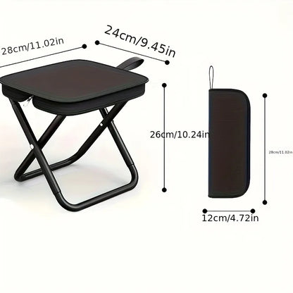Lightweight Sturdy Frame Portable Heavy Duty Folding Camping Chair for Adults Outdoor Use Supports 440lb Capacity